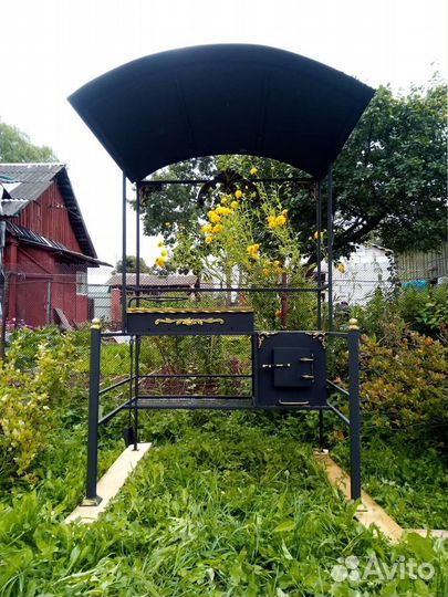 Мангал в стиле лофт