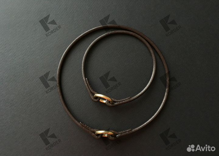 Кожаный ошейник для собак, ошейник для адресника