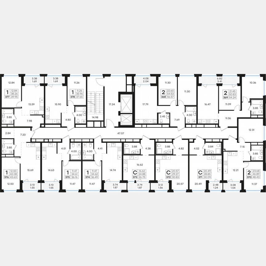 Квартира-студия, 30,8 м², 5/15 эт.