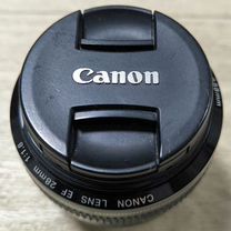 Объектив canon 28мм 1,8