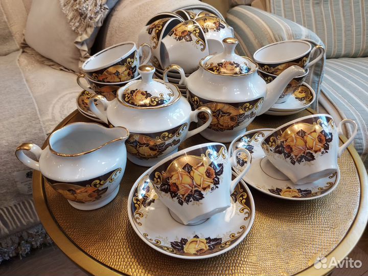 Чайный сервиз СССР Рижский фарфоровый завод