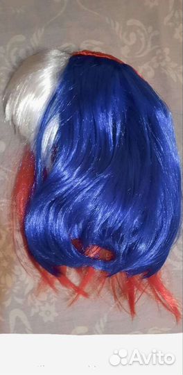 Парик фанат флаг россия