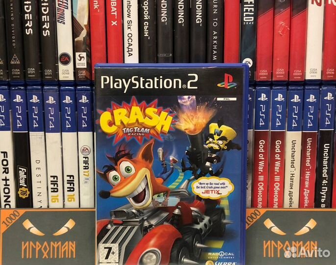 Игры PS2 Crash Tag Team Racing