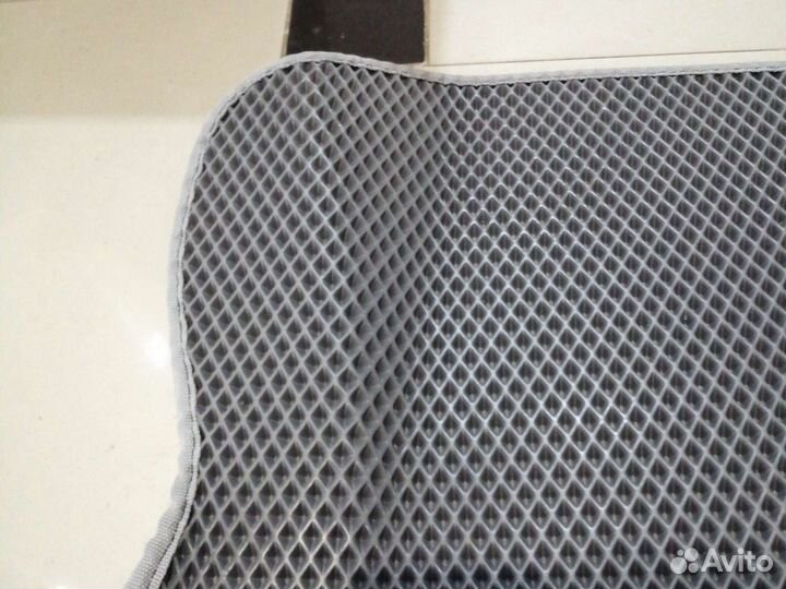 Коврики Eva 3D с бортом для Hyundai Accent серые