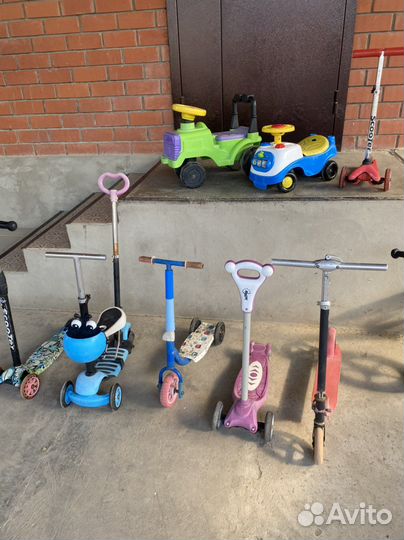 Самокаты детские, машинка толокар, беговел бу