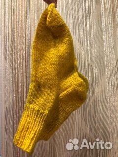 Носки ручной вязки шерстяные