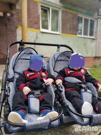 Коляска для двойни 2в1
