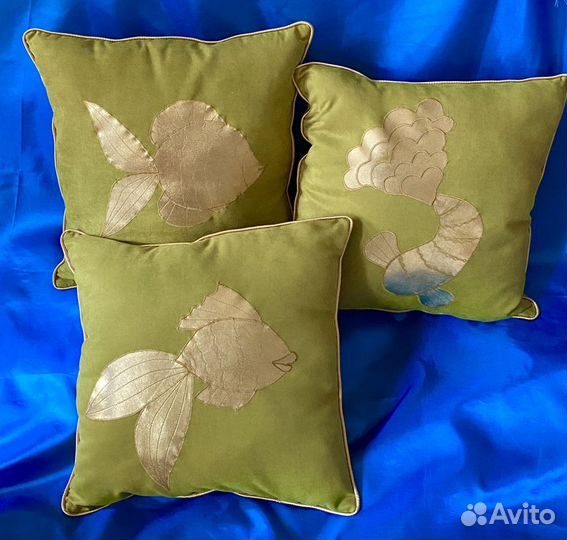 Декоративные подушки. Коллекция «Золотые рыбки»