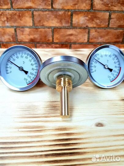 Термометр биметаллический металл 0-120 C