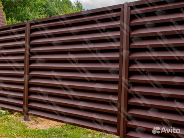 Забор жалюзи еврожалюзи