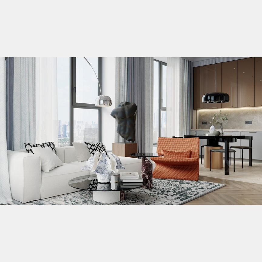 3-к. квартира, 98,4 м², 37/40 эт.