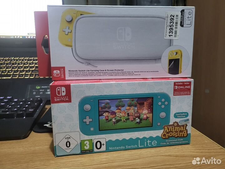 Nintendo switch lite 32gb (Почти новая) с играми