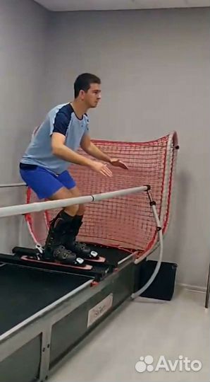 Тренировка на горнолыжном тренажёре SkyTechSport