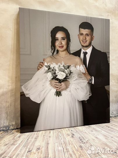 Печать на холсте,портрет по фото,картина