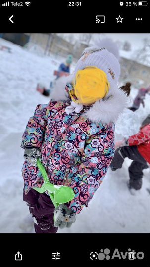 Костюм для девочки, зима