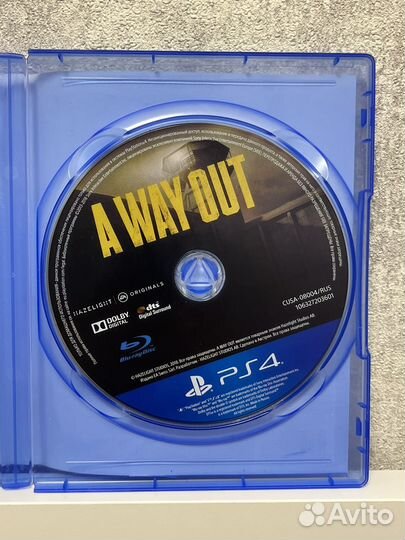 A Way Out PS4 Диск