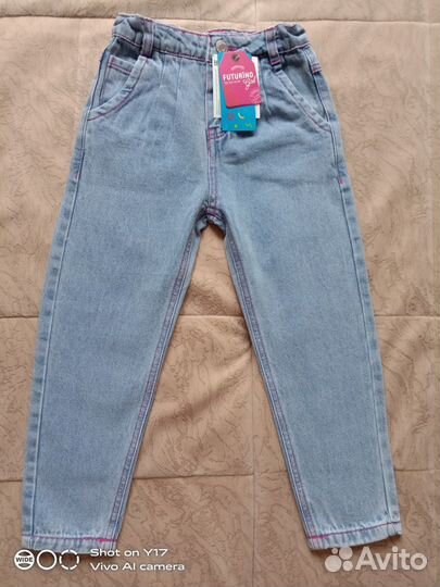 Новые джинсы для девочки Futurino 110