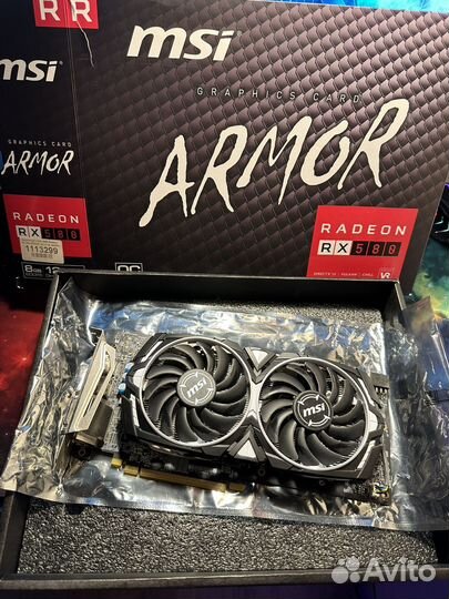 MSI Armor RX 580 8gb gDDR5