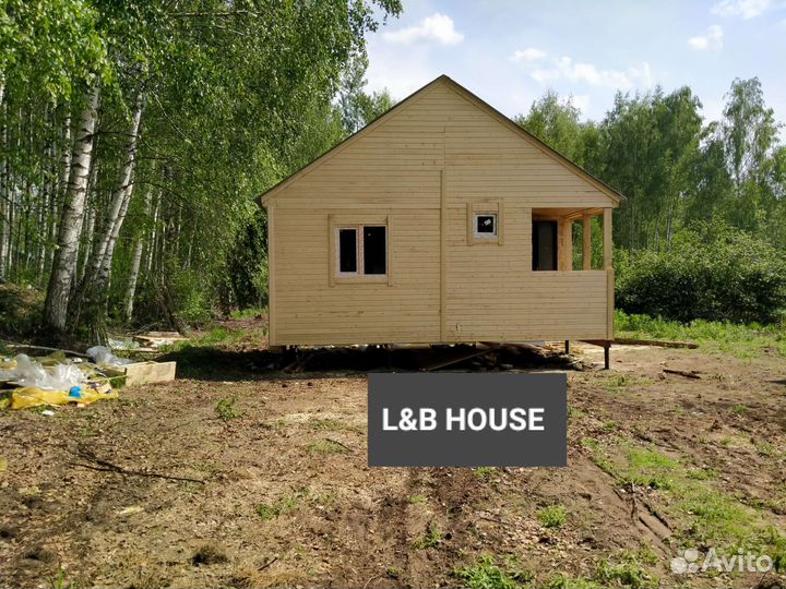 Каркасный дачный дом 6 *6 (под ключ)