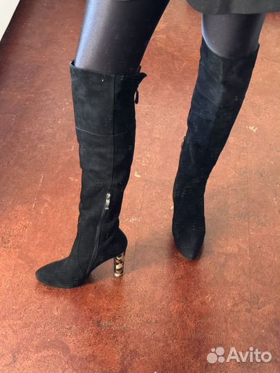 Сапоги ботфорты демисезонные