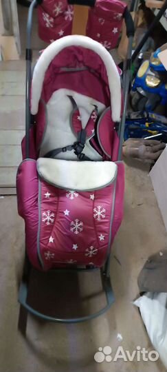 Детские санки коляска