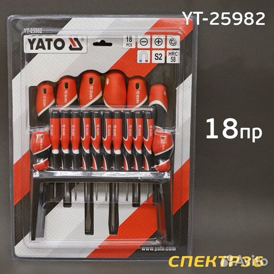 Набор отверток yato YT-25982 (18пр)