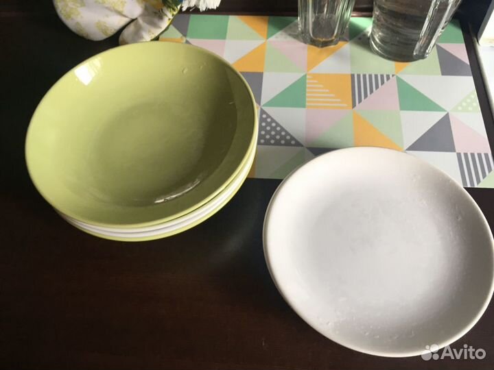 Набор тарелок färgklar икеа 7 шт