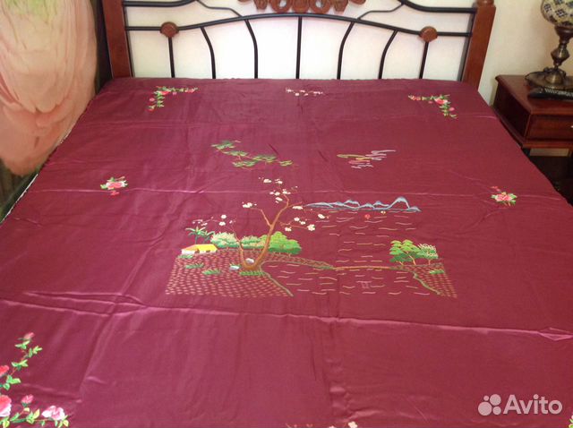 Покрывало натуральный шёлк Китай