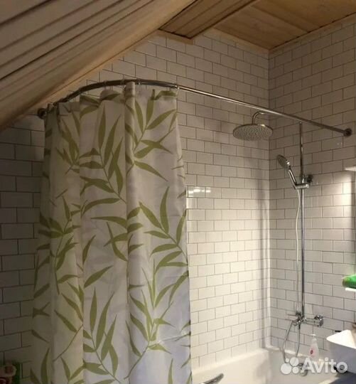 Карниз для ванной Угловой Г образный