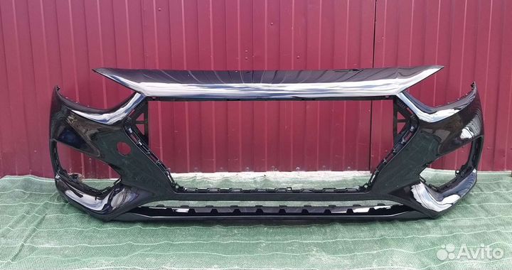 Бампер передний hyundai solaris 2017-2019