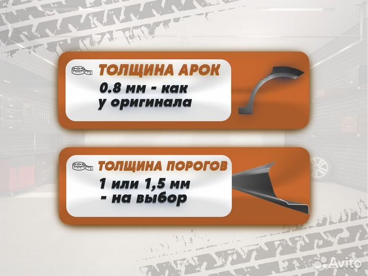 Ремонтные пороги и арки для Suzuki Изварино