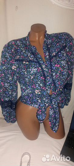 Рубашка крестьянка бохо висеоза Love roses р.44-46