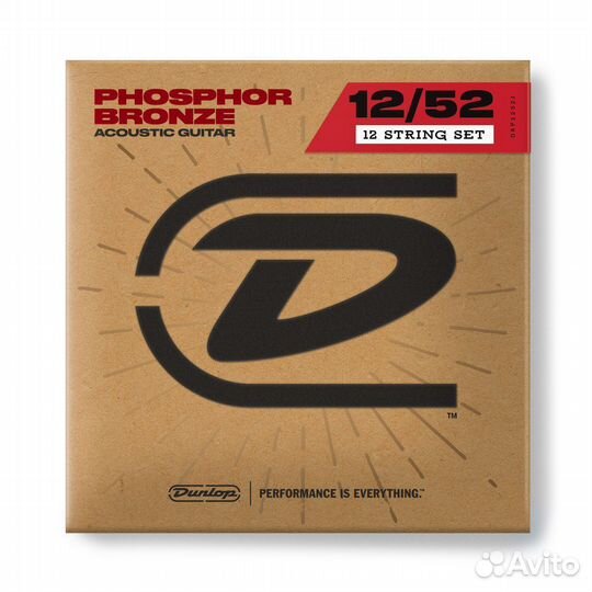 Струны для 12-струнной акустической гитары Dunlop DAP1252J