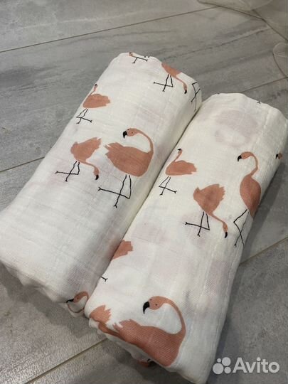Муслиновые пеленки 2 штуки