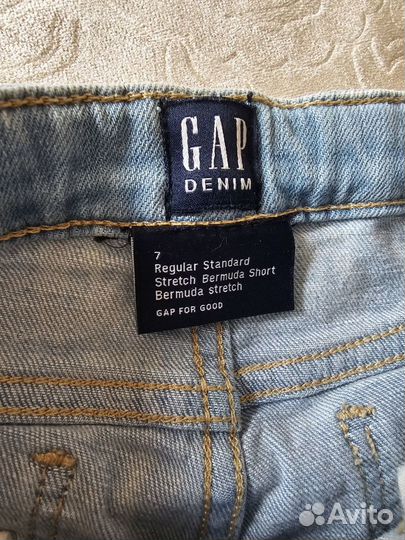 Шорты джинсовые GAP 122 - 128 7 лет