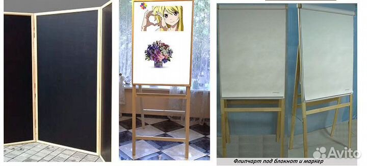 Маркерные, меловые доски, штендеры, флипчарты