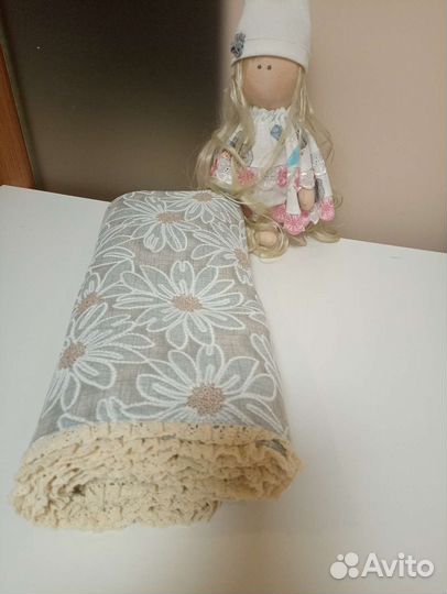 Плед покрывало 150 200 рогожка