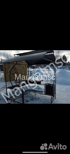 Мангал с крышей