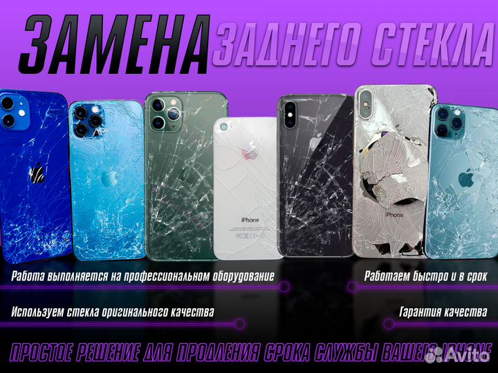 Переклейка стекла iPhone/iPad/Watch/Samsung