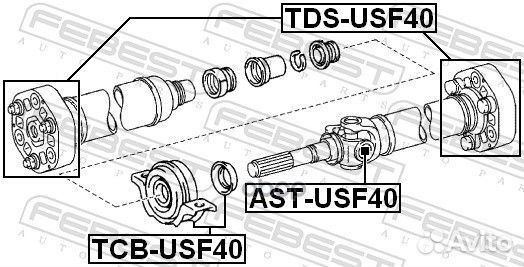 Крестовина lexus LS460/460L 06- кардана astusf40