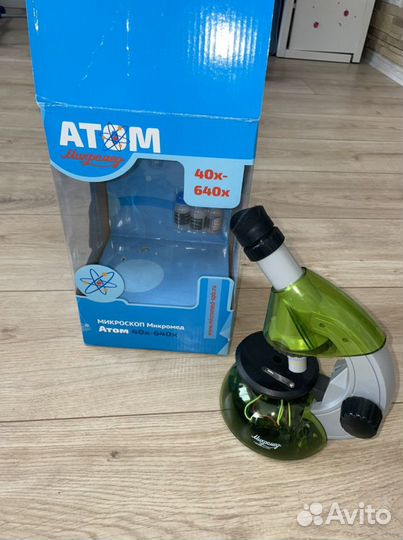 Детский микроскоп Атом с набором для опытов