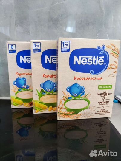 Детские каши безмолочные Nestle