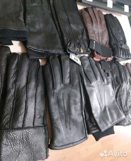 Мужские кожаные перчатки