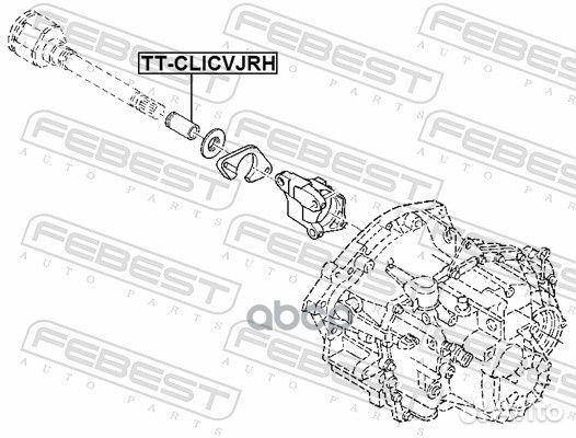 Втулка внутреннего ШРУСа;renault logan 2005-201