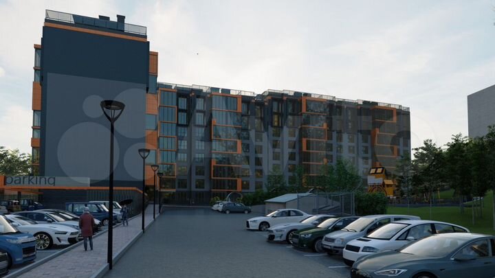 1-к. квартира, 45,7 м², 2/8 эт.