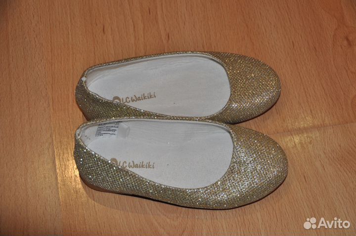 Золотые балетки