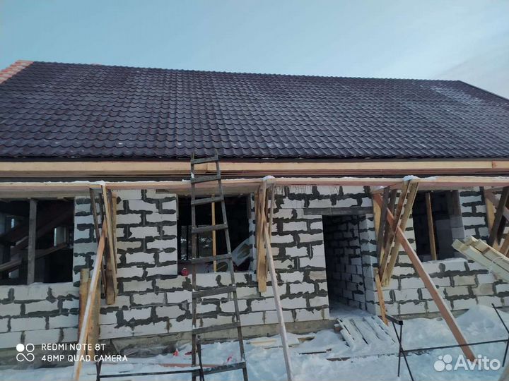 Кровля любой сложности кладка фундамент материал