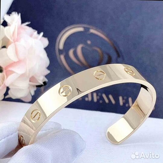 Браслет Cartier Love из желтого золота 9 мм