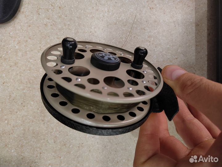 Катушка рыболовная c леской Kaida