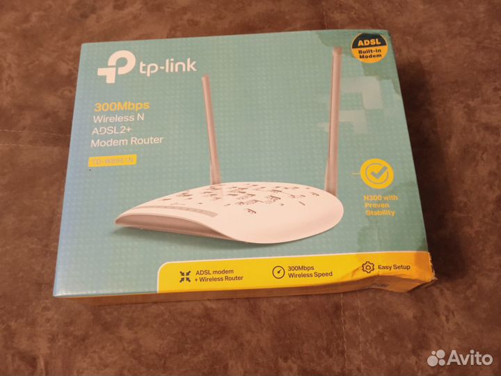 Wi-Fi роутер TP-link TD-W8961N, N300, adsl2+